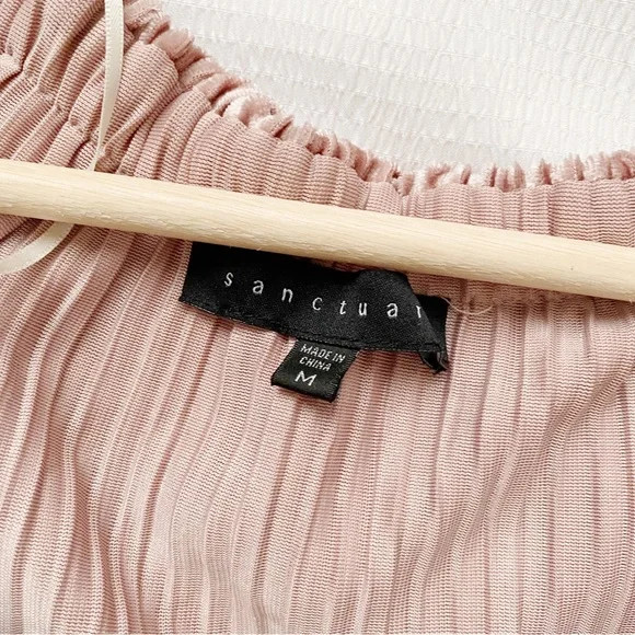 Pink Off Shoulder Velvet Top - Picture 5 of 8